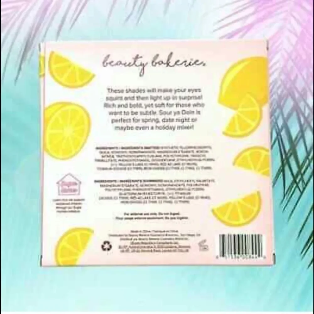 BEAUTY BAKERIE  Sour Ya Doin'? Eyeshadow Palette NWT